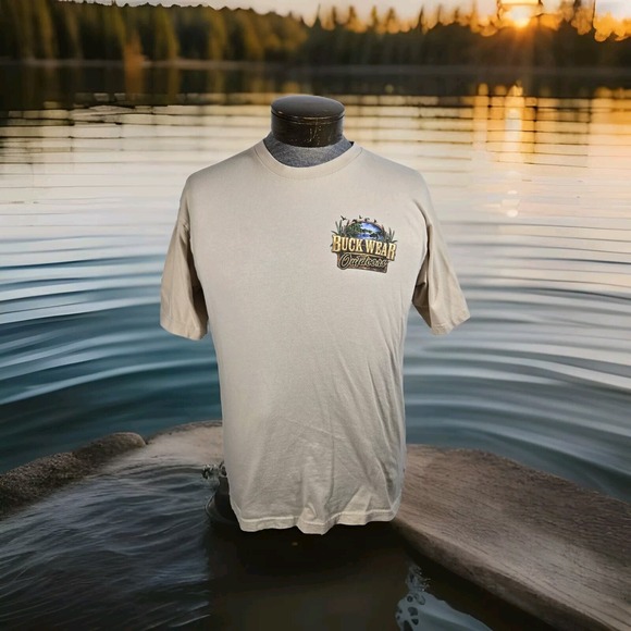 Bass Pro Shops‎ T Shirt Mens M Beige Fishing Definition Funny Short Sleeve - Picture 3 of 16